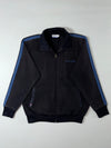 Reebok Classic Black Track Jacket – Blue Stripe Panels (XL)