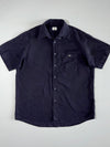 Lacoste Vintage Navy Faded Short Sleeve Pocket Shirt(XL)
