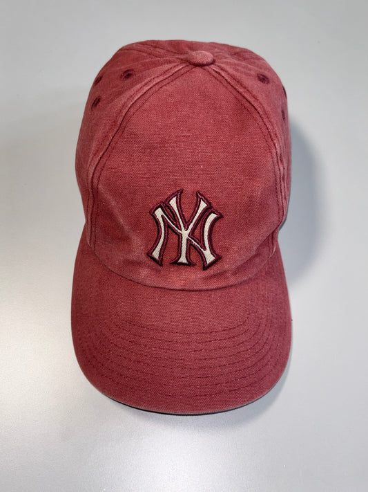 Adidas × New York Yankees MLB Sample Collab Washed Burgundy Baseball Cap Not for resale (Adjustable)