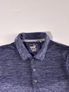 Puma Golf Navy Heather Seamless Knit Polo (M)