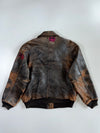 Avirex Type A-2 “Stars & Stripes Forever” Distressed Leather Flight Jacket (2XL)