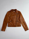 She's by Aenoc Studded Leather Jacket Moto Style Women’s (XS)