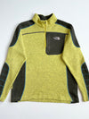 The North Face Colorblock Quarter Zip Sweater Fleece – Lime/Olive women’s (M)