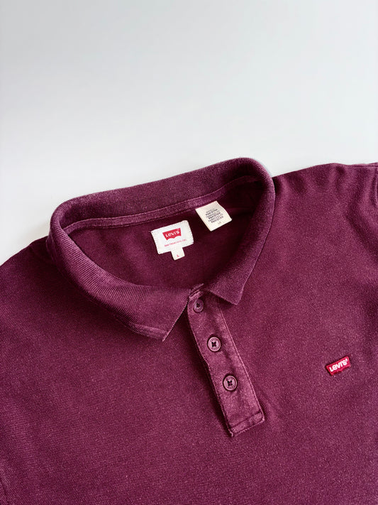 Levi’s Polo Shirt - Faded Maroon Pique (L)