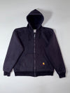 Carhartt Black Thermal-Lined Hooded Zip Sweatshirt (XL)