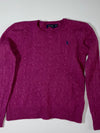 Polo Ralph Lauren | Cable Knit Sweater Magenta | (XXS)