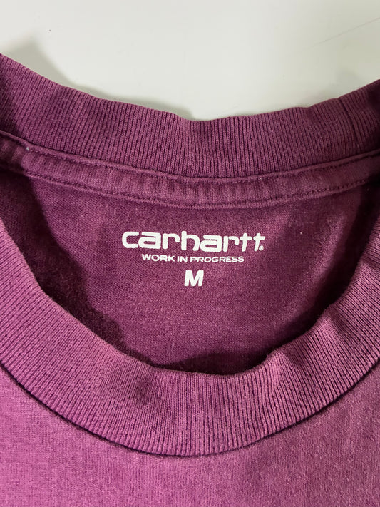 Carhartt WIP Burgundy Logo Graphic T-Shirt (M/L)