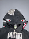 A Bathing Ape x Puma Shark Full-Zip Hoodie ABC Camo & Ape Head Black Rare Collab Piece (XL)