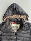 Diesel Quality Craftmanship Lightweight Hooded Puffer Down Jacket (L)