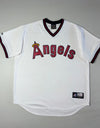 Majestic MLB Los Angeles Angels Cooperstown Collection Baseball Jersey – White (2XL/3XL)