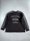 Harley-Davidson Genuine MotorClothes L/S Pullover | Black & Grey Colorblock | Bar & Shield | 3XL