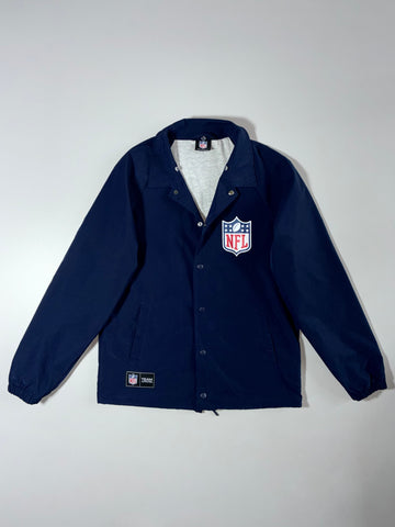 NFL Team Apparel Navy Coach Jacket (M)