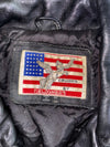 Fieldsheer Cruiser Leather Motorcycle Jacket –Black, Belted (S/M)