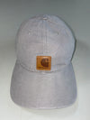 Carhartt Odessa Canvas Cap Grey – Leather Patch Logo, 100% Cotton (Adjustable)