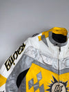 Vintage Etch Leder’s Riding Gare Pure Leather Motorcycle Racing Jacket (Paded) (S/M)