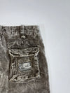 Fishbone Washed Grey Corduroy Cargo Pants (W:32|L:43)