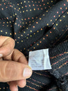 Vintage Jaguar Black Dotted Knit Long Sleeve Polo (L)