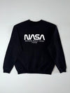 NASA Kennedy Space Center Graphic Crewneck Sweatshirt Black (L)