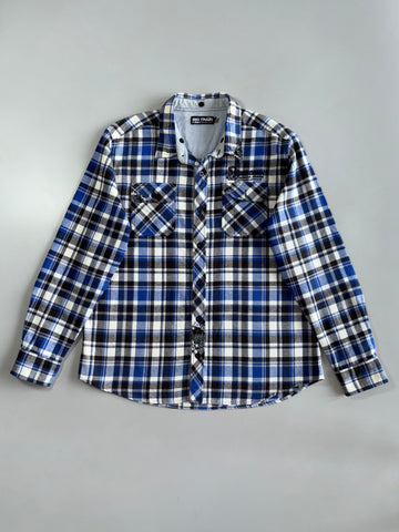 Vintage Big Train Osaka Plaid Flannel heavy Shirt (XL)