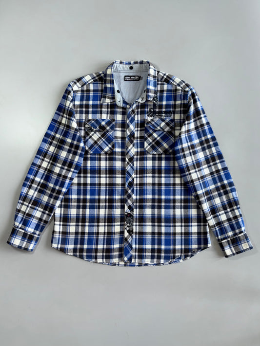 Vintage Big Train Osaka Plaid Flannel heavy Shirt (XL)