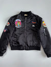 S&Y Boutique Vintage MA-1 Flight Bomber Jacket – Black Military Patches – “J. Sekimizu”(S)