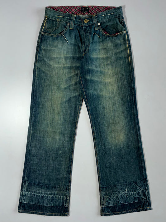 Energie Tartan-Lined Vintage Jeans (W:32 |L:44)