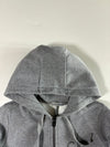 Calvin Klein Jeans | Grey Sherpa Lined Zip-Up Hoodie – CK Logo | (XS)