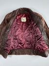 Le Village du Cuir Striped Leather Jacket (XL/2XL)
