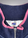 FILA Vintage Track Jacket – Navy & Pink Striped Full Zip (M)
