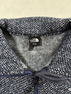 Vintage The North Face Navy Knit Fleece Zip-Up Jacket Women’s (M)