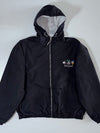 Disneyland Embroidered Fleece-Lined Hooded Windbreaker – Black, Size (M)