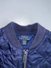 Polo Ralph Lauren Navy Quilted Bomber Jacket (Xs)