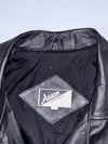 Awan Australia Biker Jacket Vintage Black Leather Biker Jacket (XL)