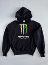 Vintage Monster Energy Drink Graphic Hoodie Black | Fruit of the Loom (M)