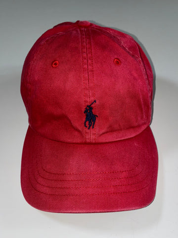 Polo Ralph Lauren Faded Red Pony Cap (Adjustable)