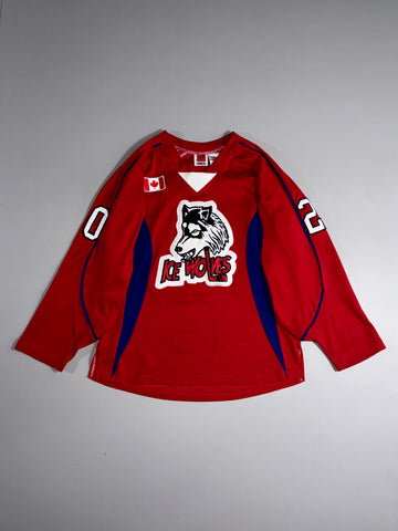 Kamazu Ice Wolves Red Hockey Jersey (XL)