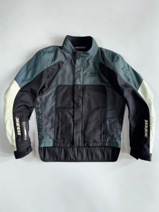 Vintage Dainese D-Tec Cordura Textile Motorcycle Racing Jacket  (Paded) (M)