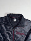 Nike Kobe Black Quilted Bomber Jacket with Burgundy Signature Logo  (S)