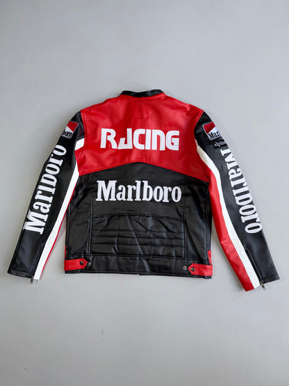 !                          Ultra Premium Marlboro Brand New Leather Racing Jacket (S/M)