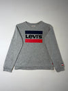 Levi’s Grey Sportswear Logo Crewneck Sweatshirt  (S)