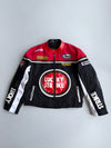 Lucky Strike | Black Red Motul Racing Jacket | Shoulder-and back padded (XL)