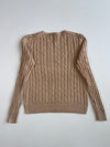 Polo Ralph Lauren Beige Cable Knit Sweater (S)