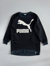 Puma | Oversized Logo Crewneck Sweatshirt | Black (L)