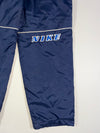 Nike Navy Lined Nylon Track Pants (W:24) (L:39)