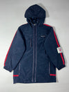 Vintage Reebok Classic Hooded Padded Parka Navy Red (M)
