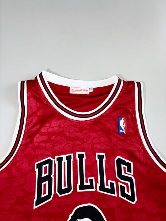 BAPE x Mitchell & Ness NBA Chicago Bulls Hardwood Classics Jersey (M)
