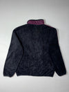 Adidas Germany Sherpa Fleece Full Zip Jacket Black Maroon (L)