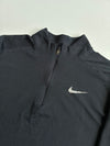 Vintage Nike Running Black Half Zip Pullover (L)