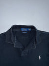 Polo Ralph Lauren Custom Slim Fit Pique Polo Shirt | Black Embroidered Pony Cotton (M/L)