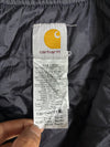 Carhartt | Navy Duck Canvas Quilted Vest Pipeline Workwear Embroidered (L/XL)